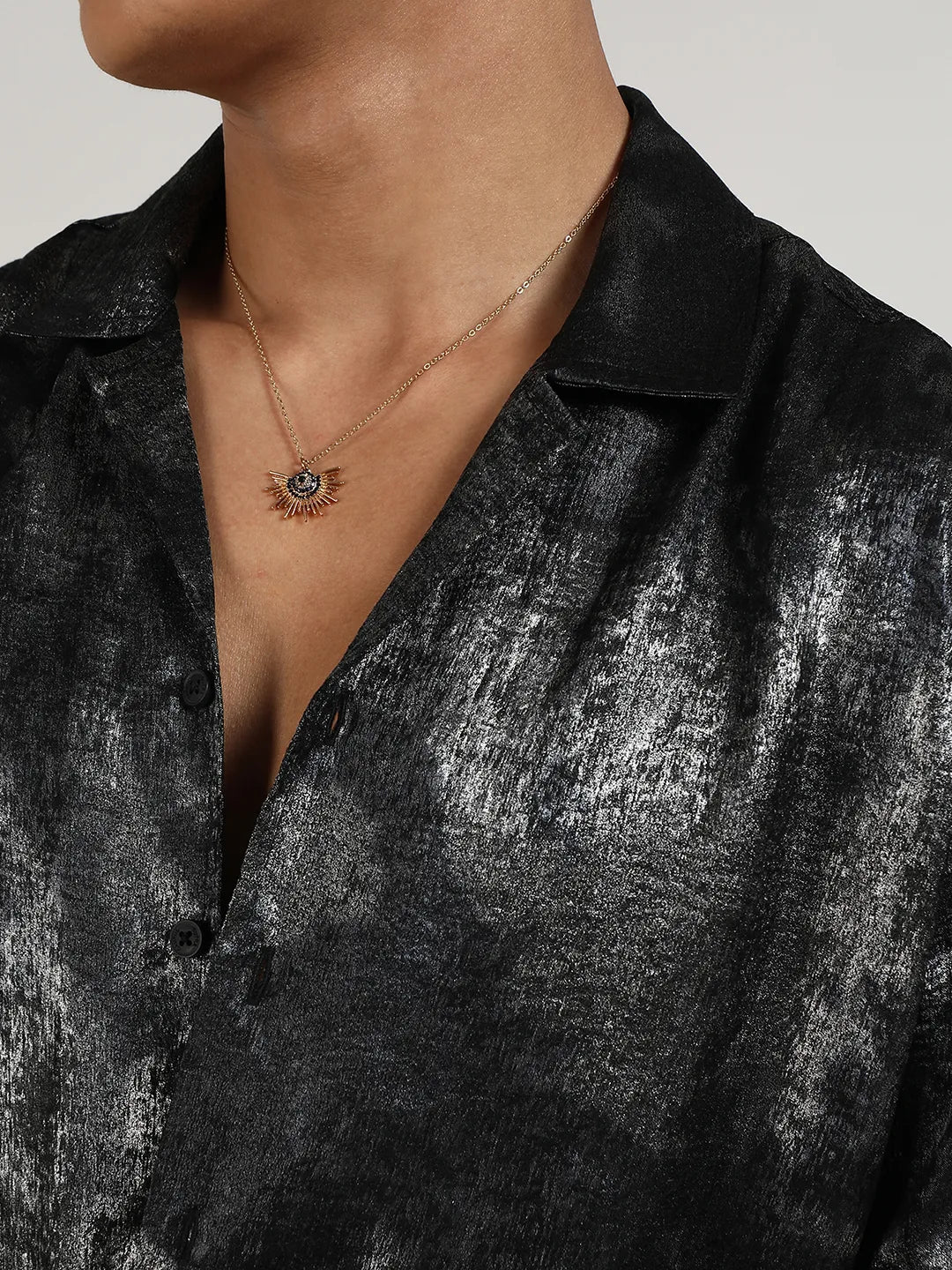 Metallic Ombre Shirt