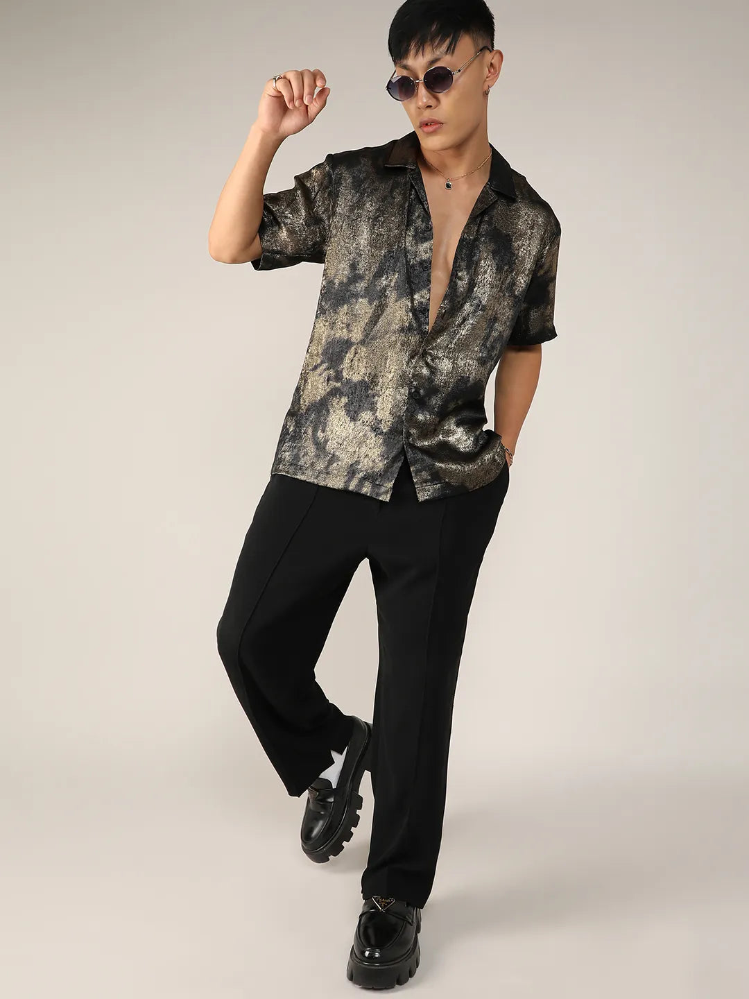 Metallic Ombre Shirt