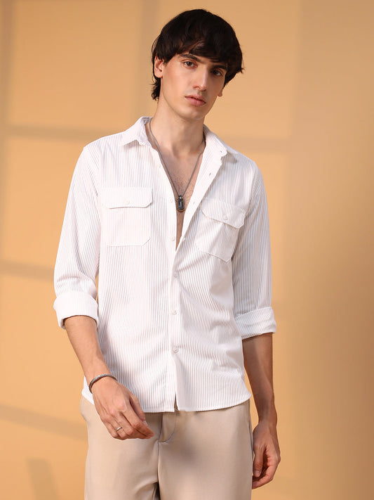 Ribbed Utility Shirt