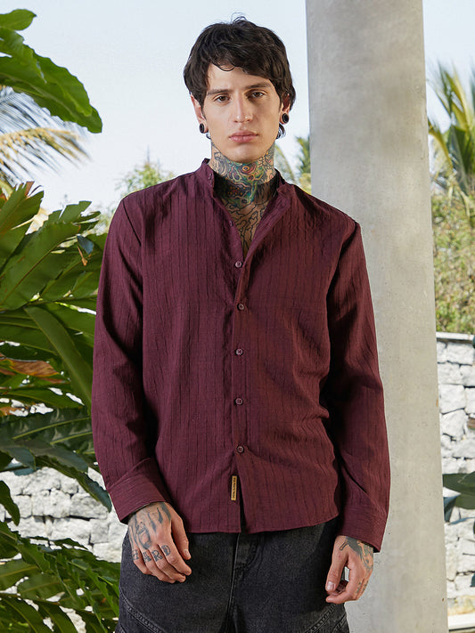 Pinstriped-Tactile Shirt