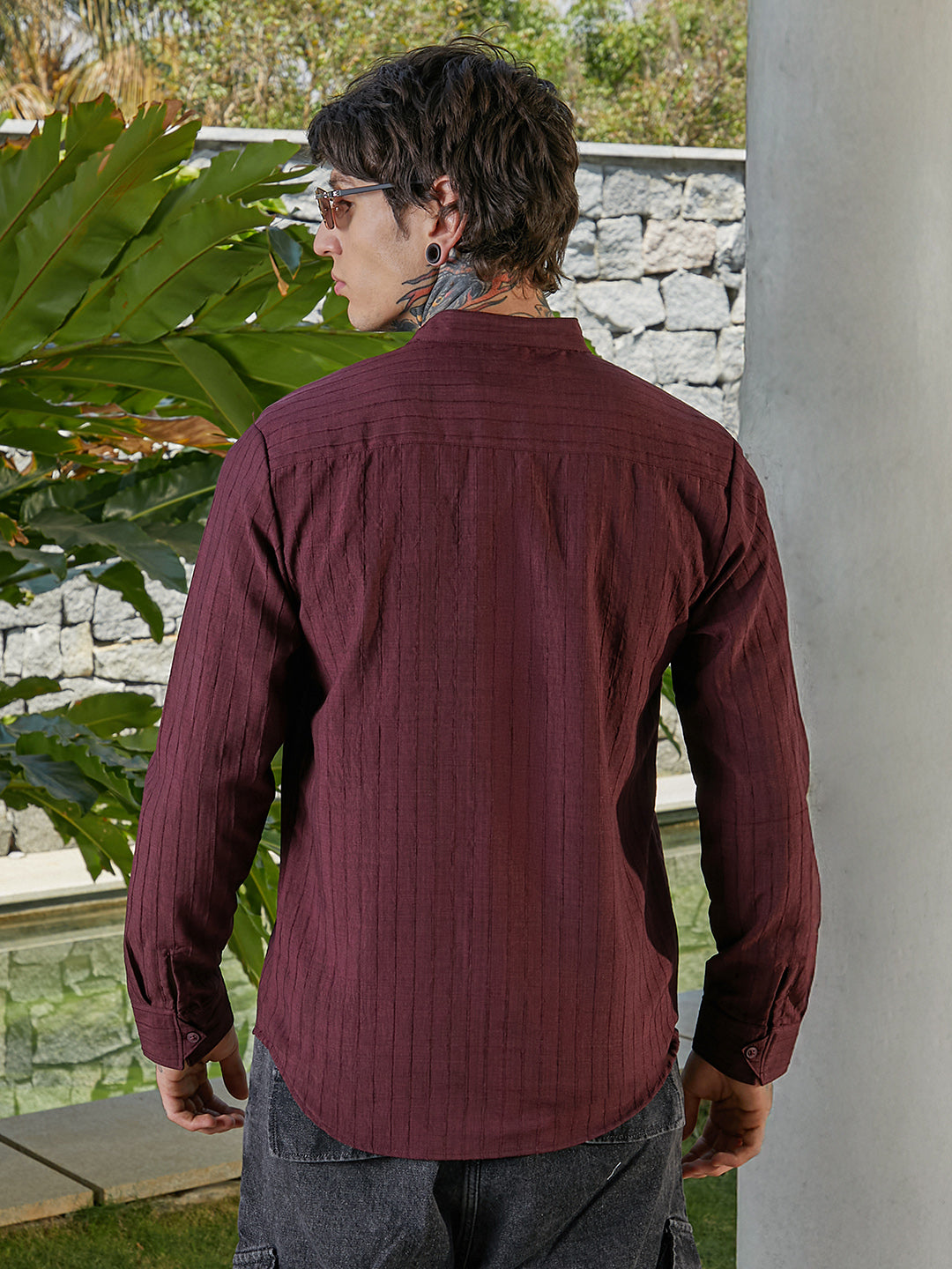 Pinstriped-Tactile Shirt