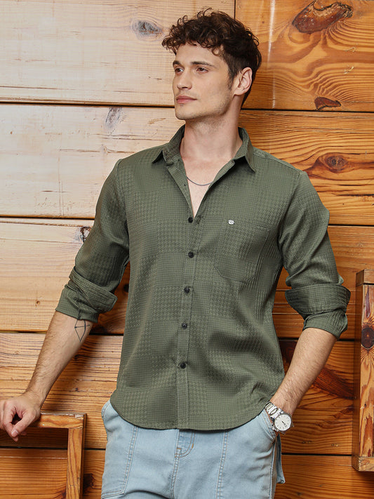 Houndstooth-Tactile Shirt