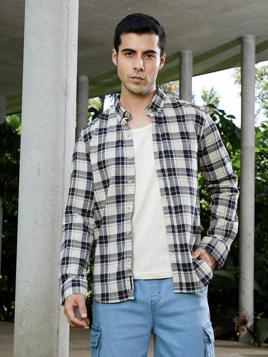 Button-Down Tartan Shirt