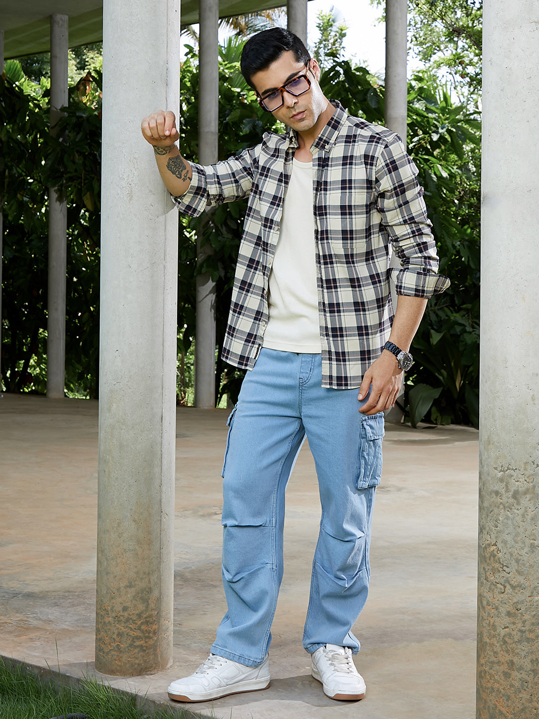 Button-Down Tartan Shirt