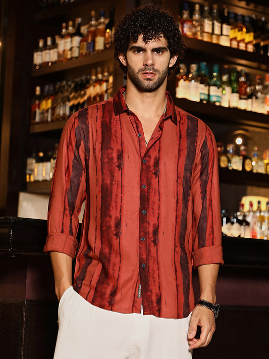 Dark-Tone Brushed Shirt