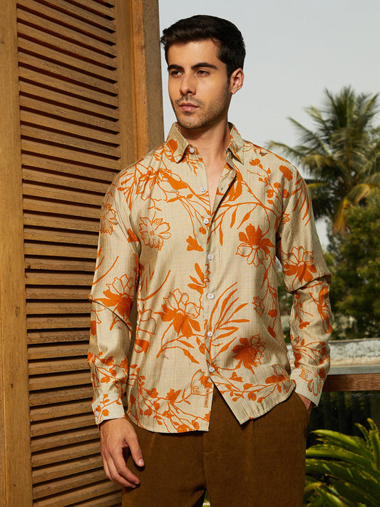 Freesia-Imprint Shirt