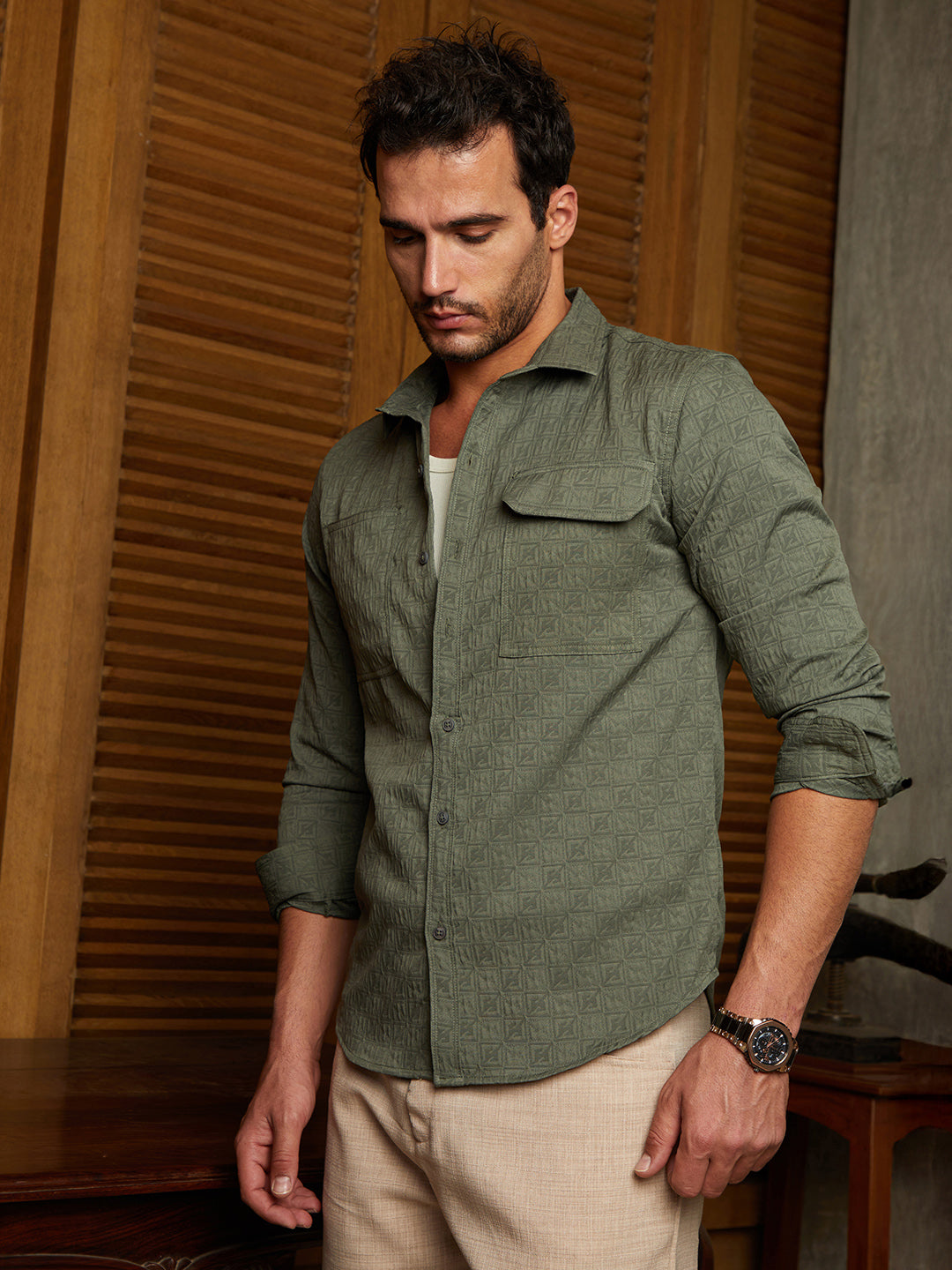 Obliqa-Utility Relaxed Shirt