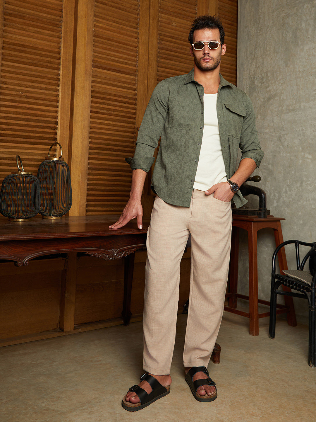 Obliqa-Utility Relaxed Shirt