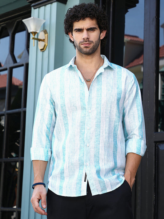 Pincandy-Striped Regular Shirt