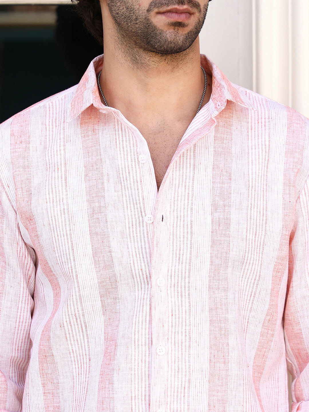 Pincandy-Striped Regular Shirt