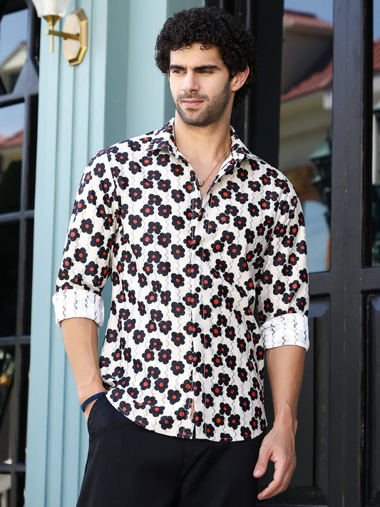 Retro-Bloom Tactile Shirt