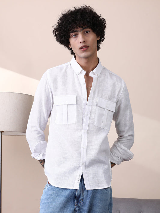 Open-Weave Utility Shirt