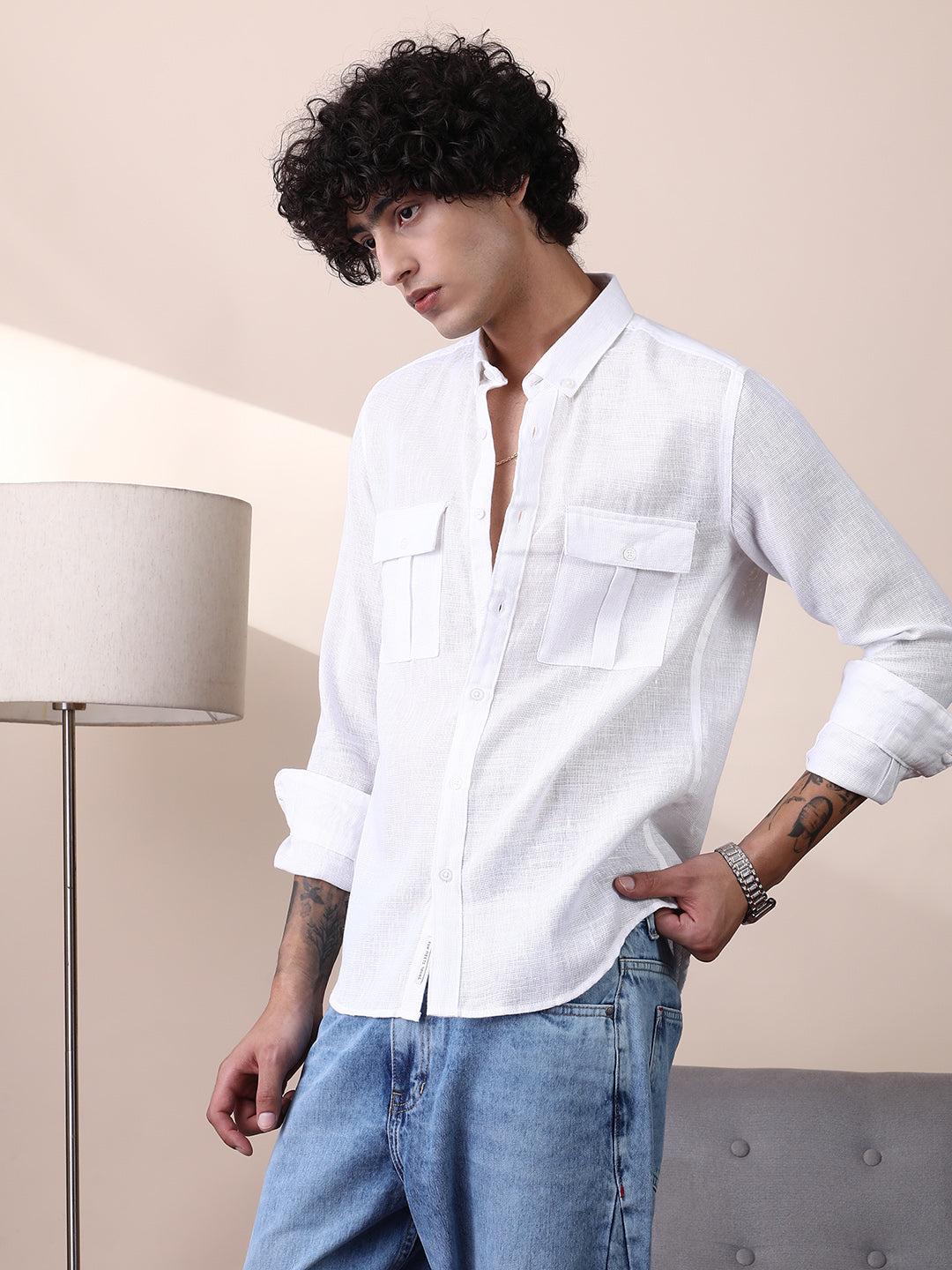 Open-Weave Utility Shirt