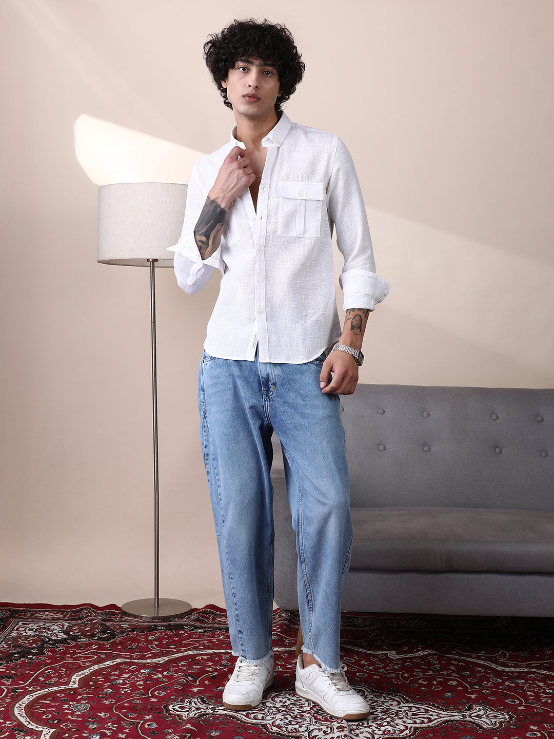 Open-Weave Utility Shirt