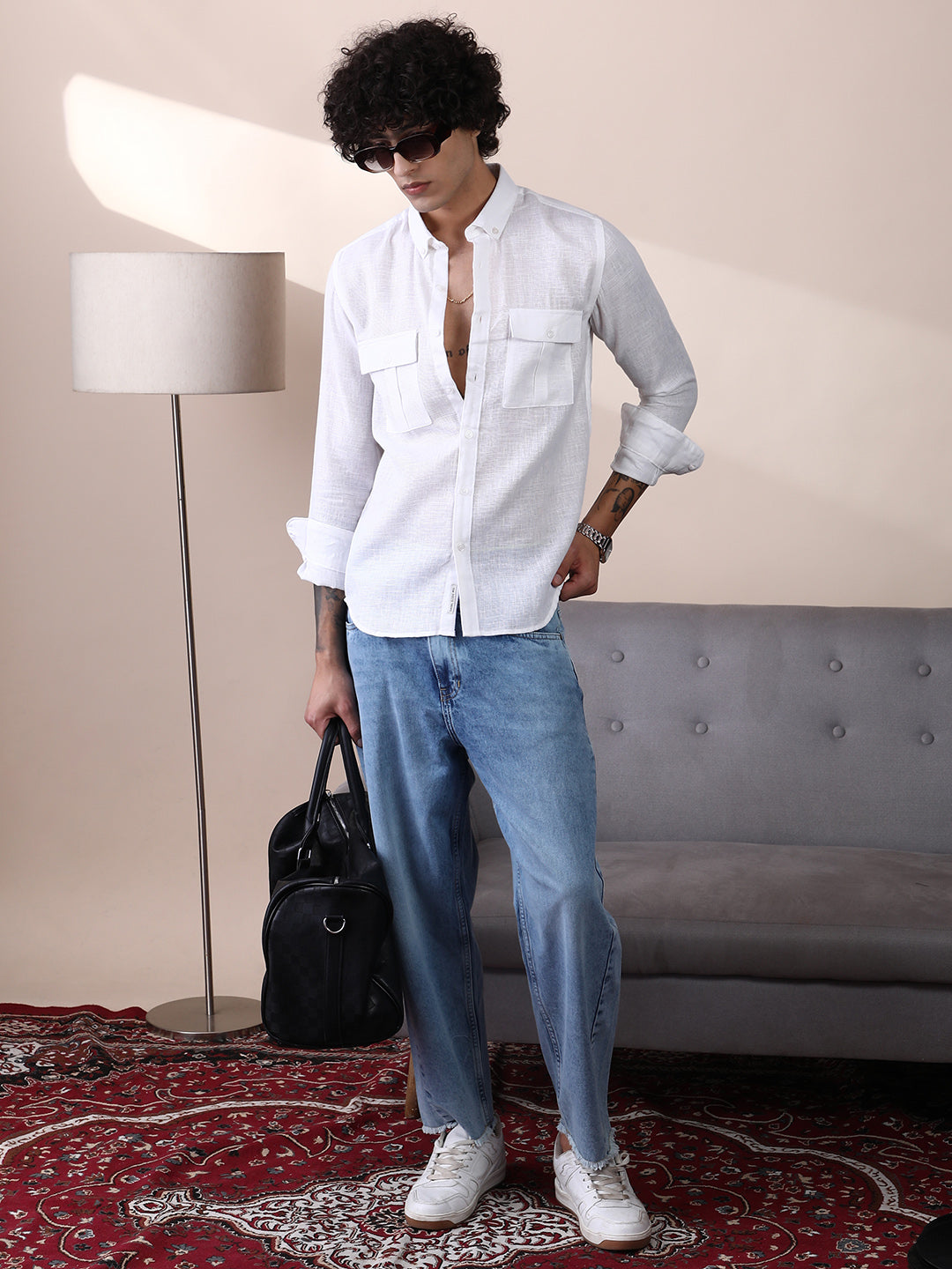 Open-Weave Utility Shirt