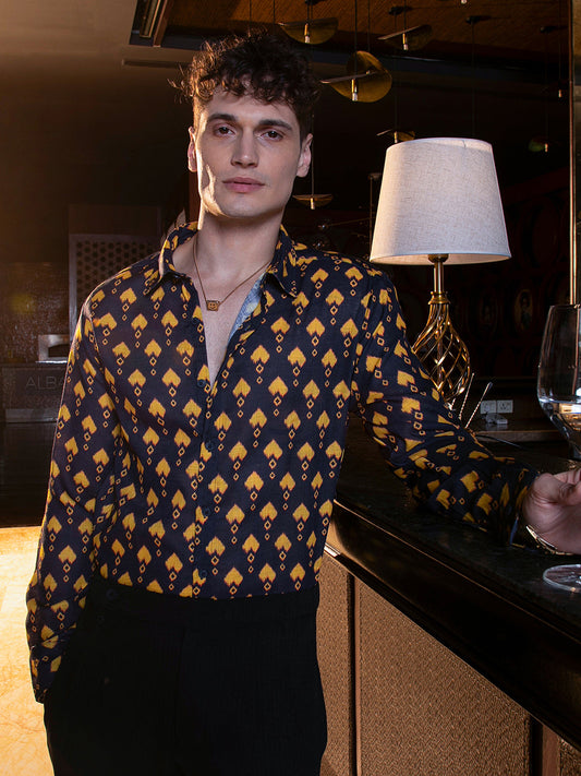 Indie Block-Print Shirt