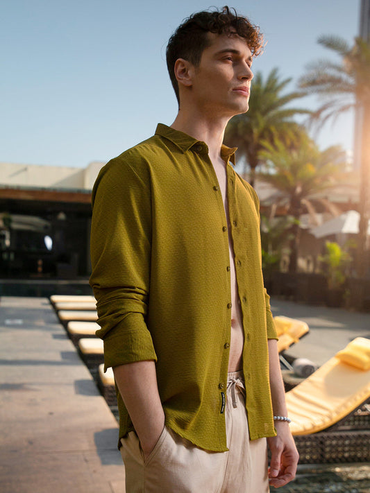 Distorté-Woven Regular Shirt