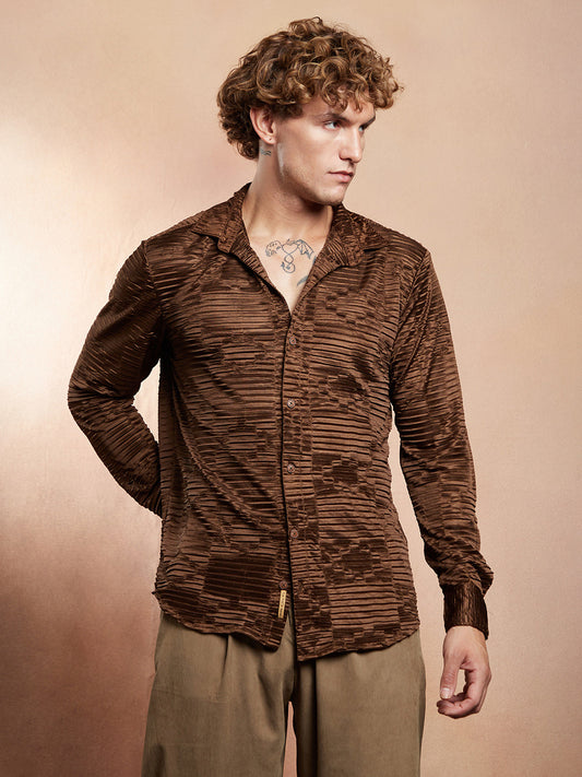 Pleated-Rhombus Shirt