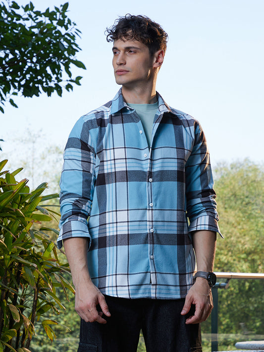 Maxi-Plaid Relaxed Shirt