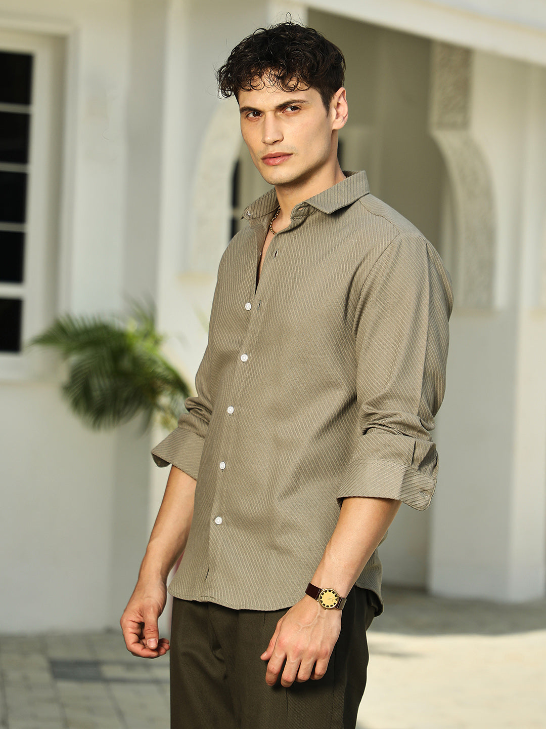 Slanted-Trough Shirt