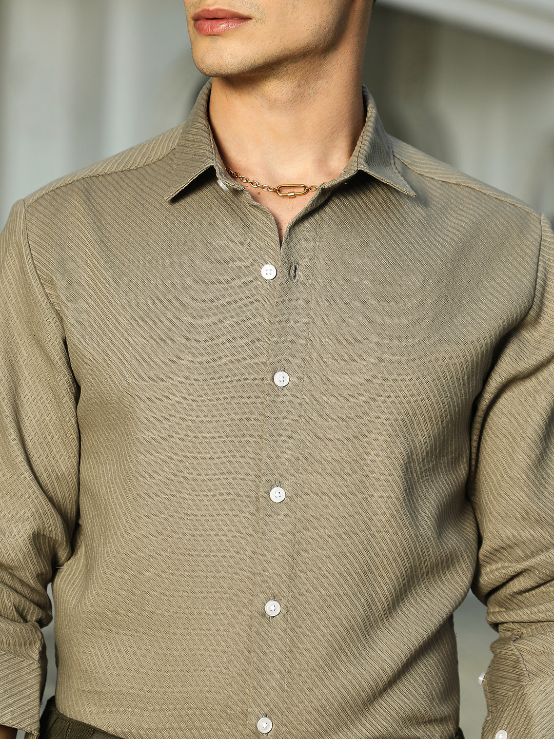 Slanted-Trough Shirt
