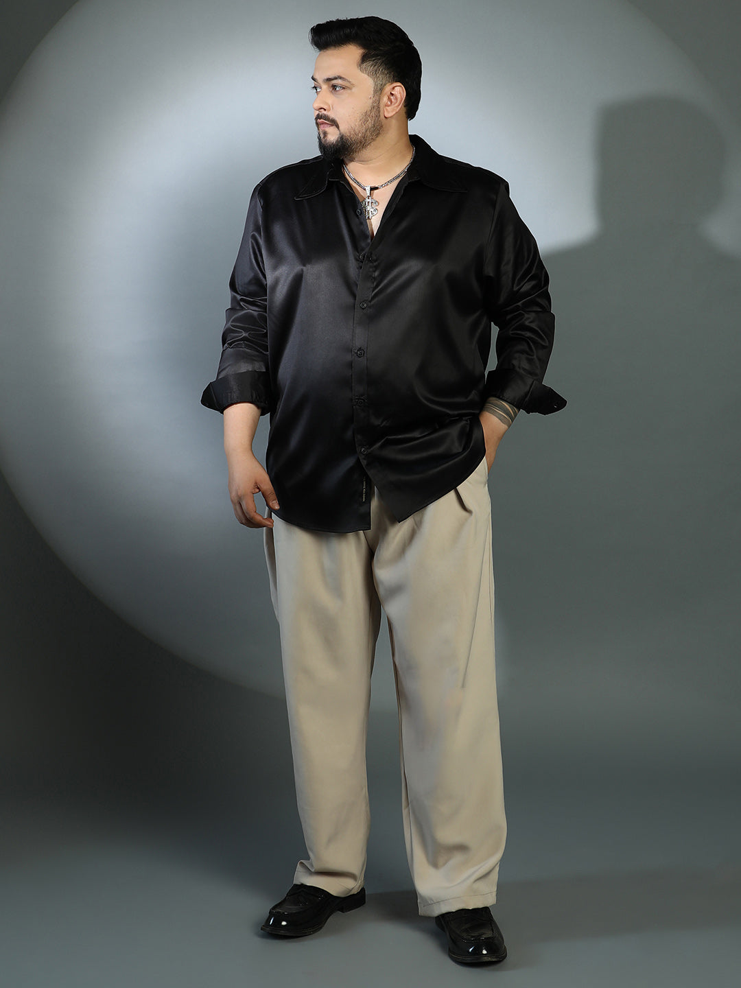 Solid Satin Shirt