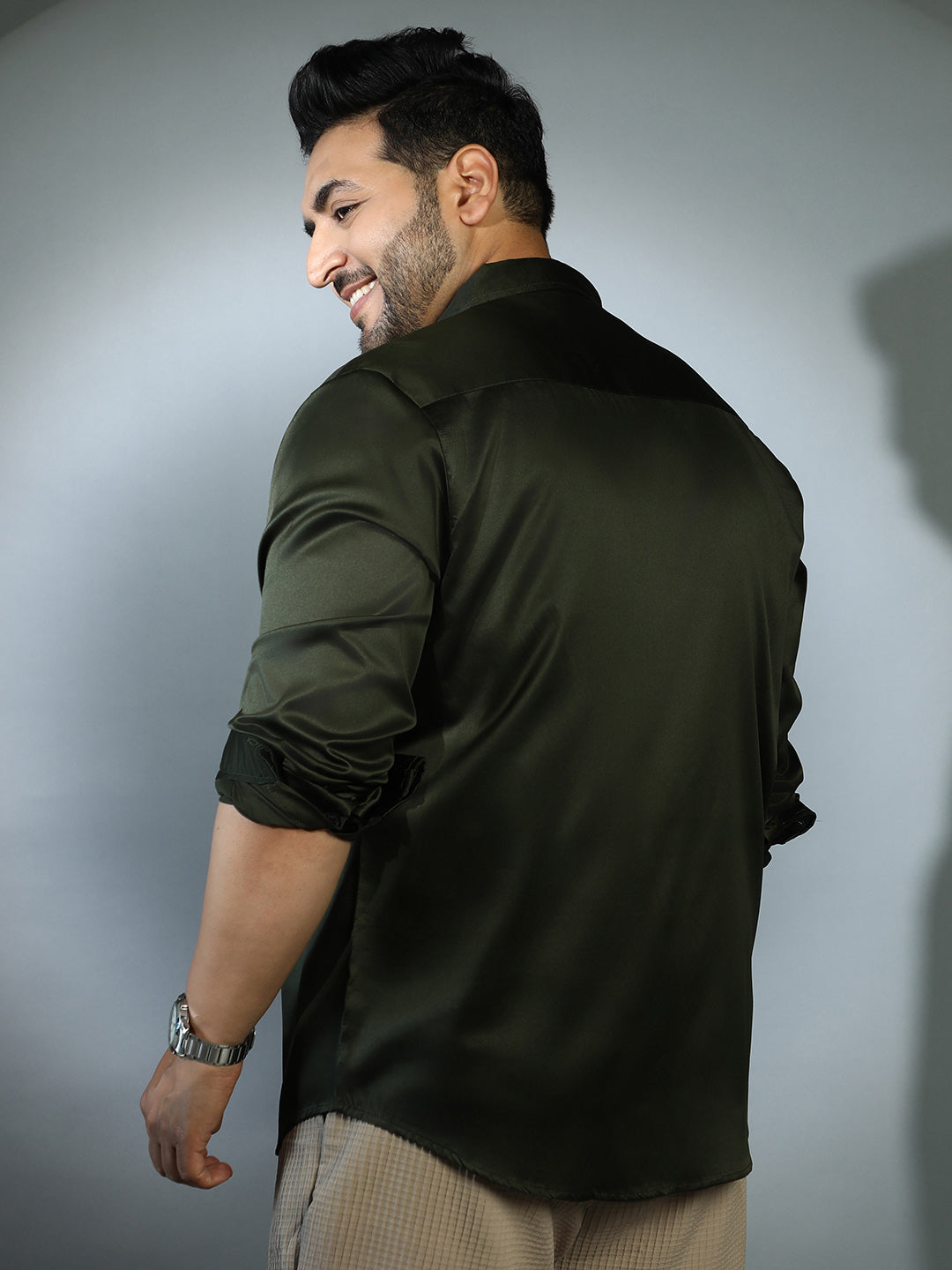 Solid Satin Shirt
