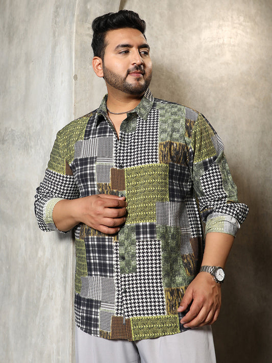 Houndstooth Block Shirt