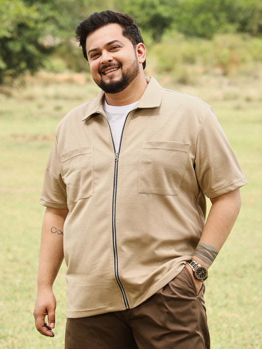 Waffle-Utility Casual Shirt