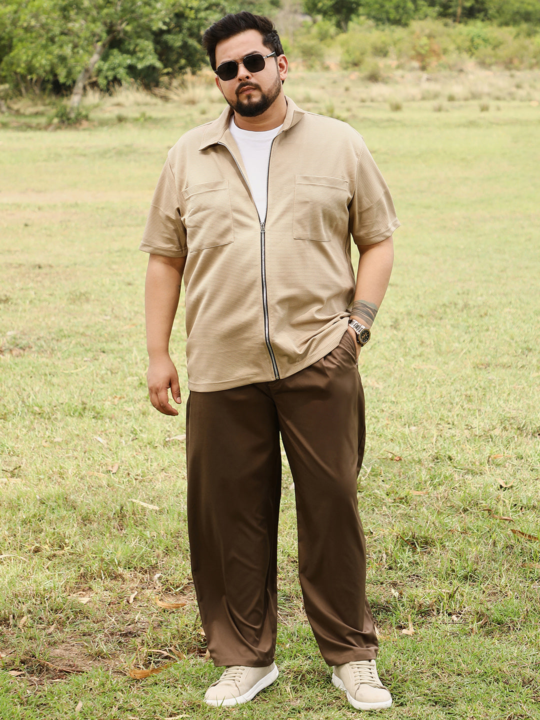 Waffle-Utility Casual Shirt