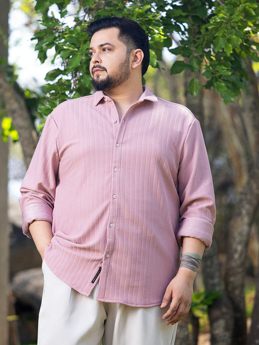 Chevron-Panel Tactile Shirt