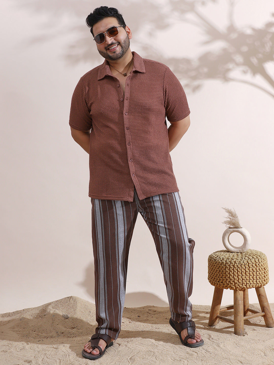 Solid-Knit Relaxed Shirt