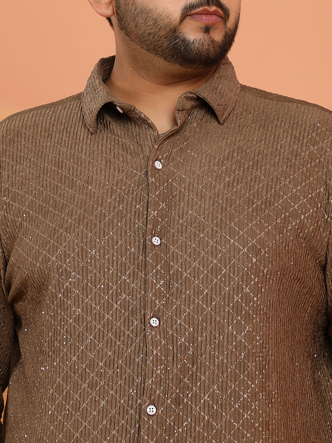 Shimmering-Grid Shirt