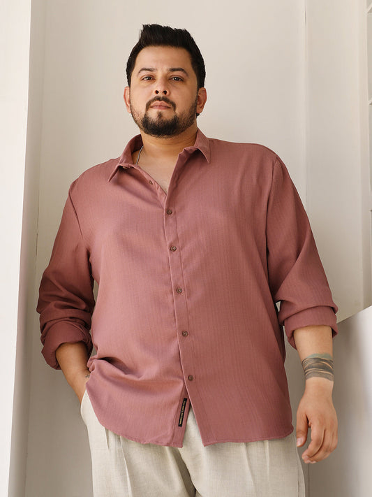 Solid-Woven Regular Shirt