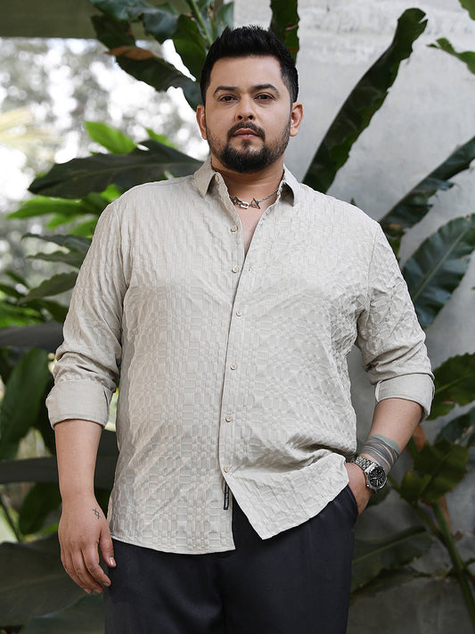 Embossed Geometric Shirt