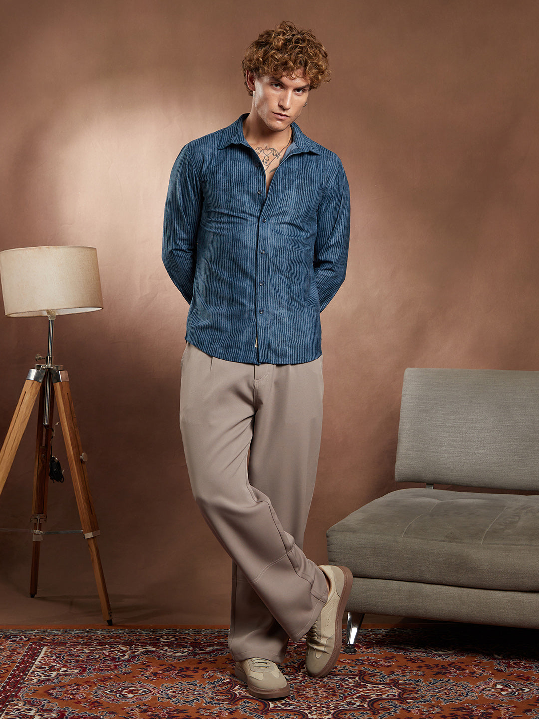 Ribbed-Corduroy Shirt