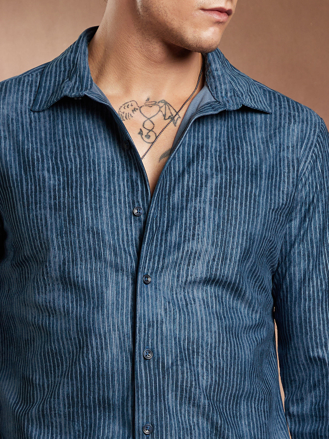 Ribbed-Corduroy Shirt