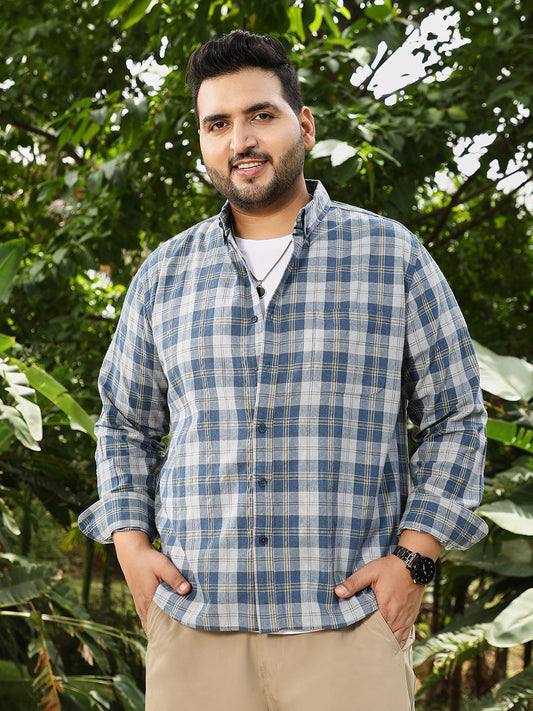 Button-Down Plaid Regular Shirt