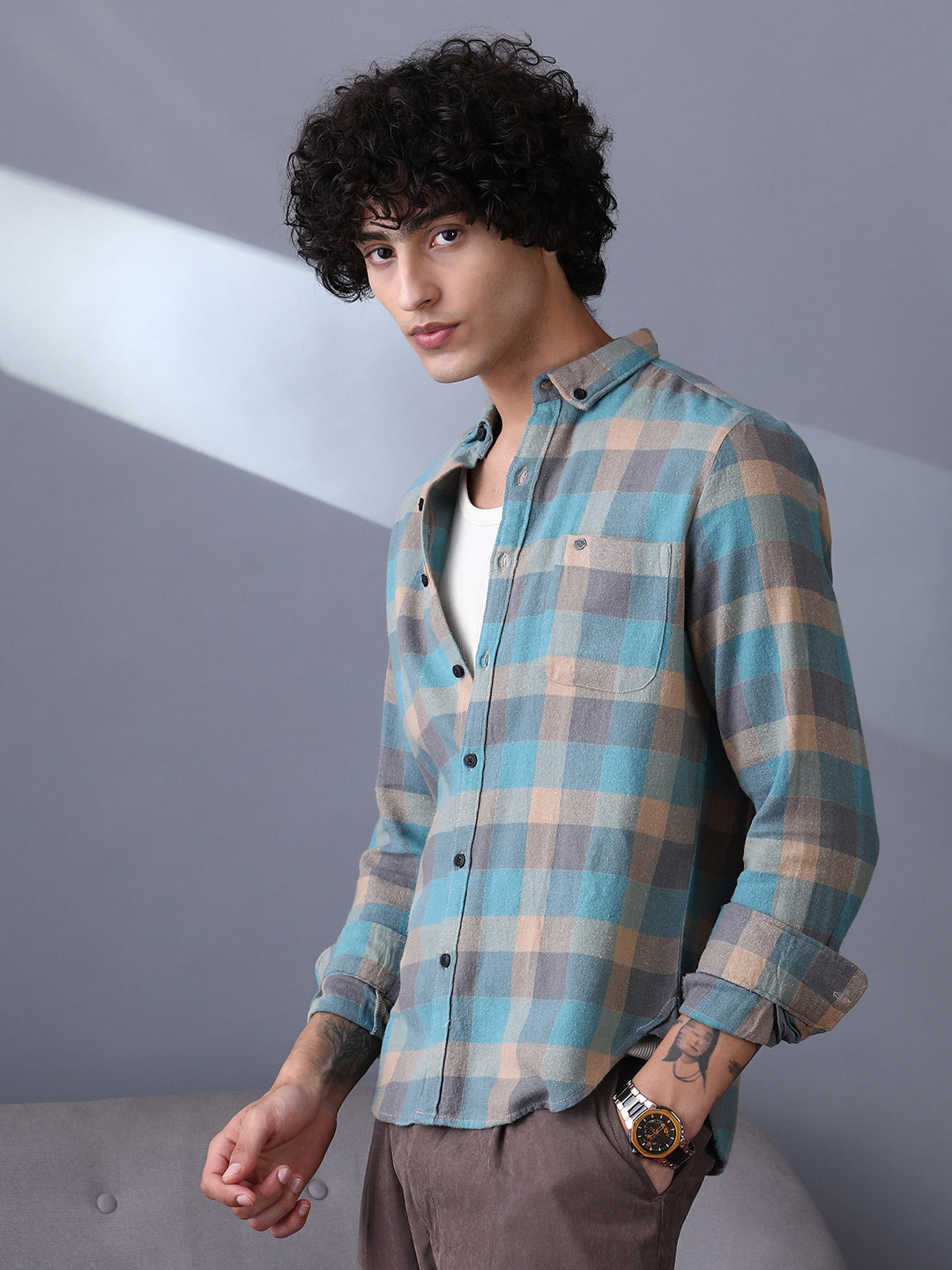 Block-Buffalo Regular Shirt