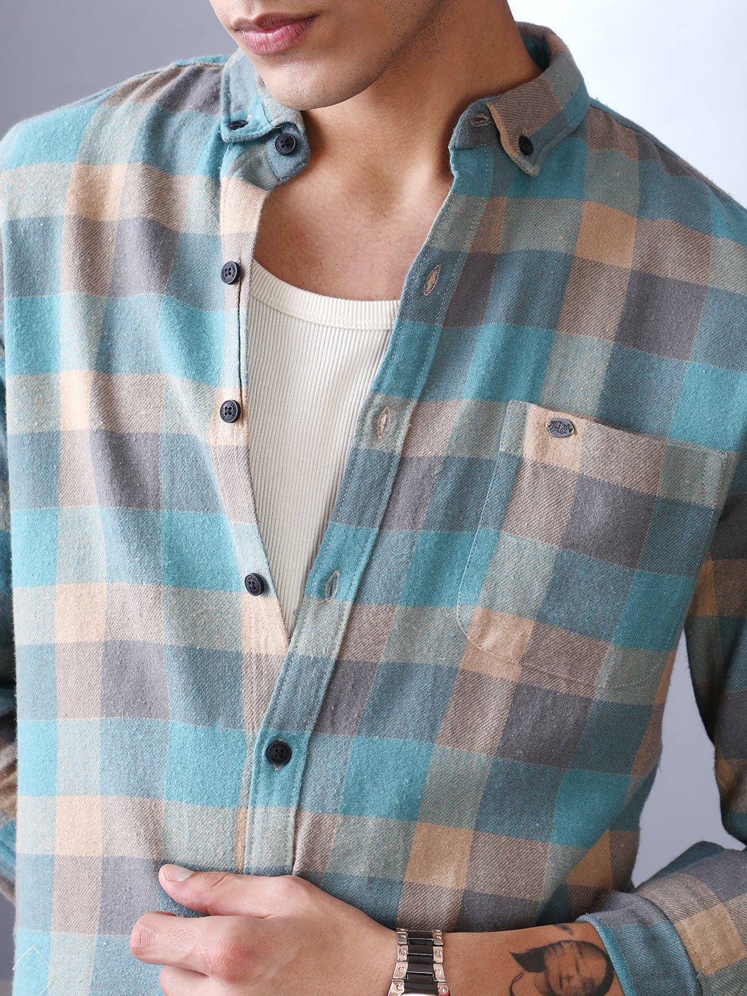 Block-Buffalo Regular Shirt