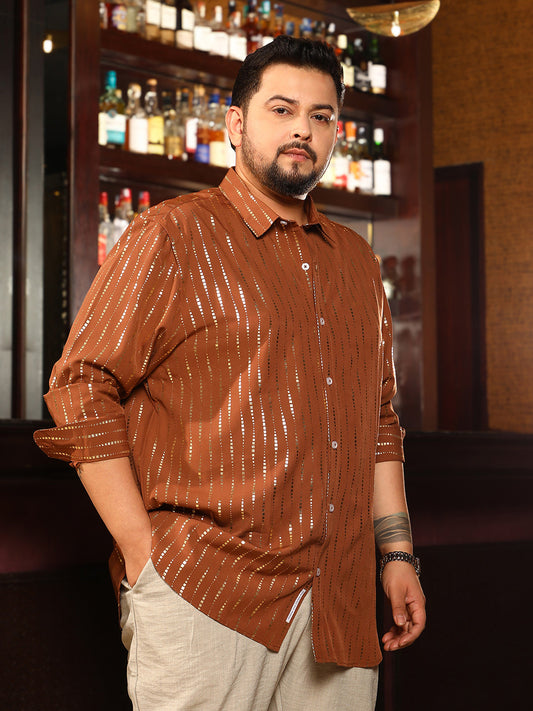 Metallic-Vined Shirt