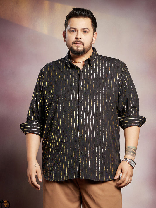 Metallic-Vined Shirt