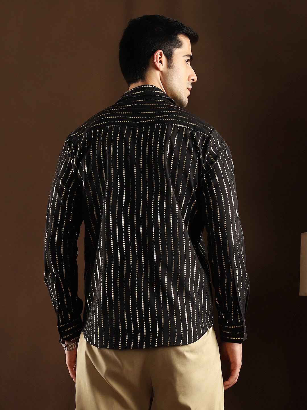 Metallic-Vined Shirt