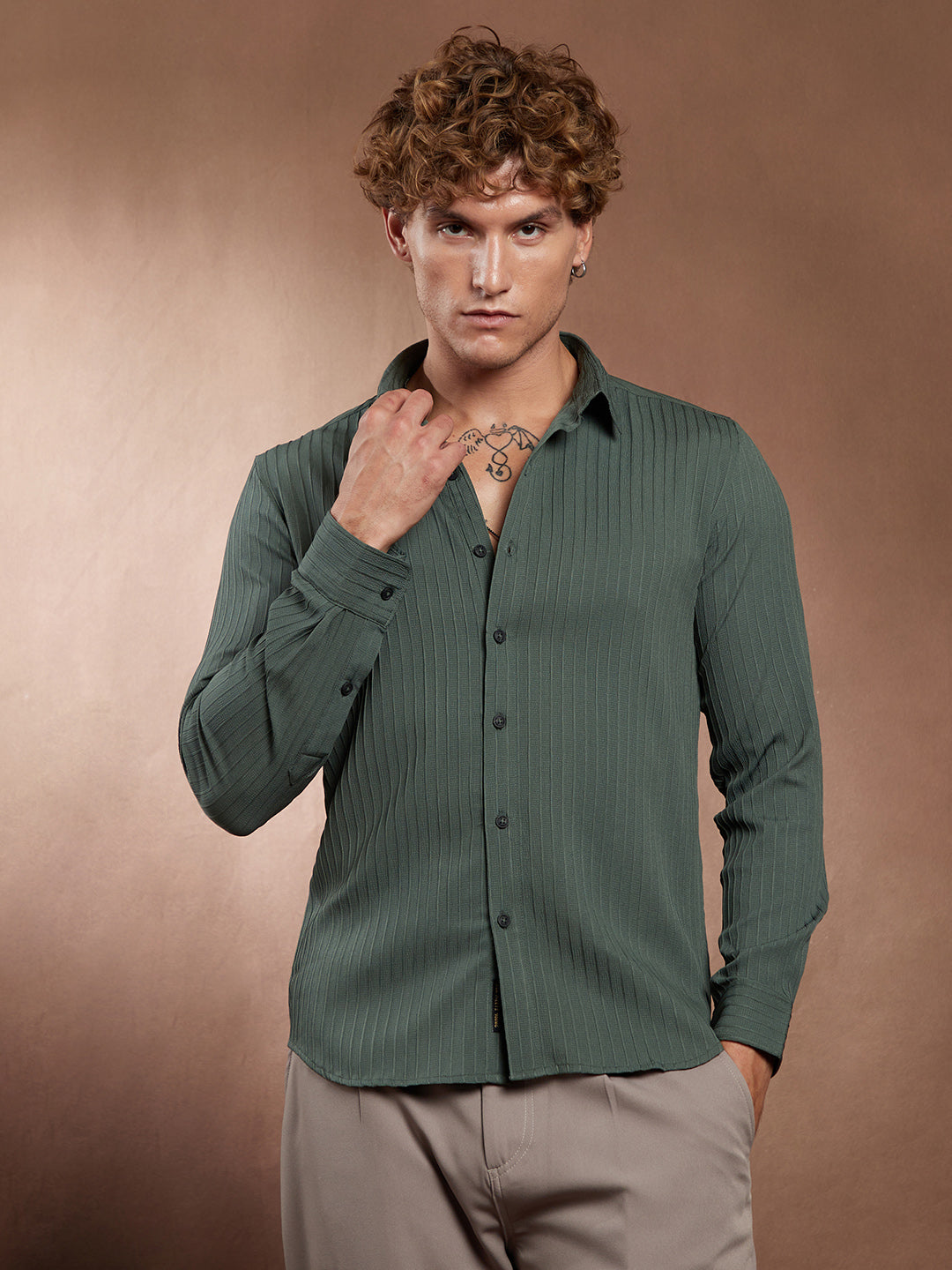 Pinstripe-Tactile Shirt