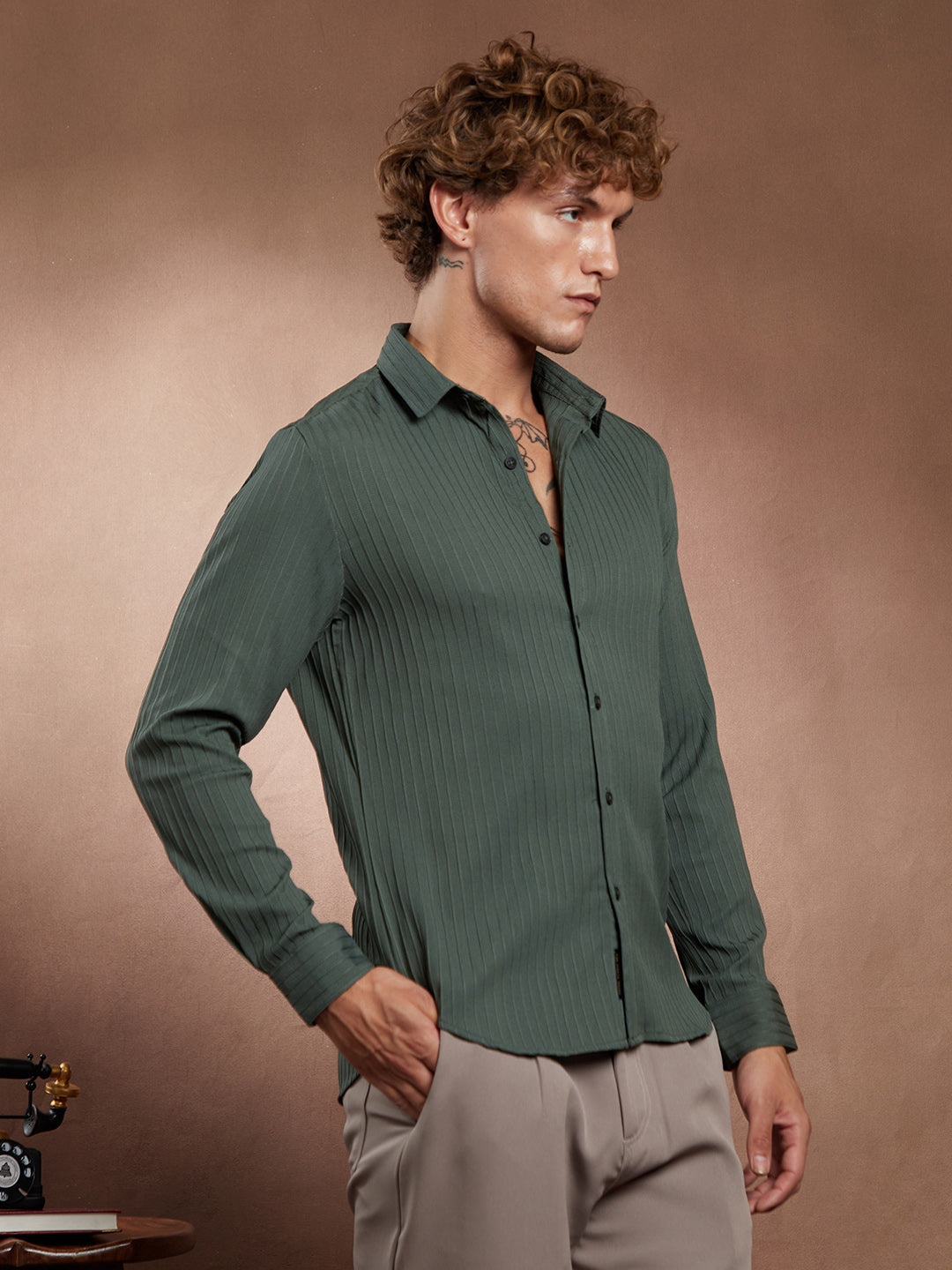 Pinstripe-Tactile Shirt
