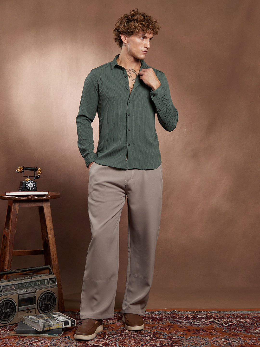 Pinstripe-Tactile Shirt