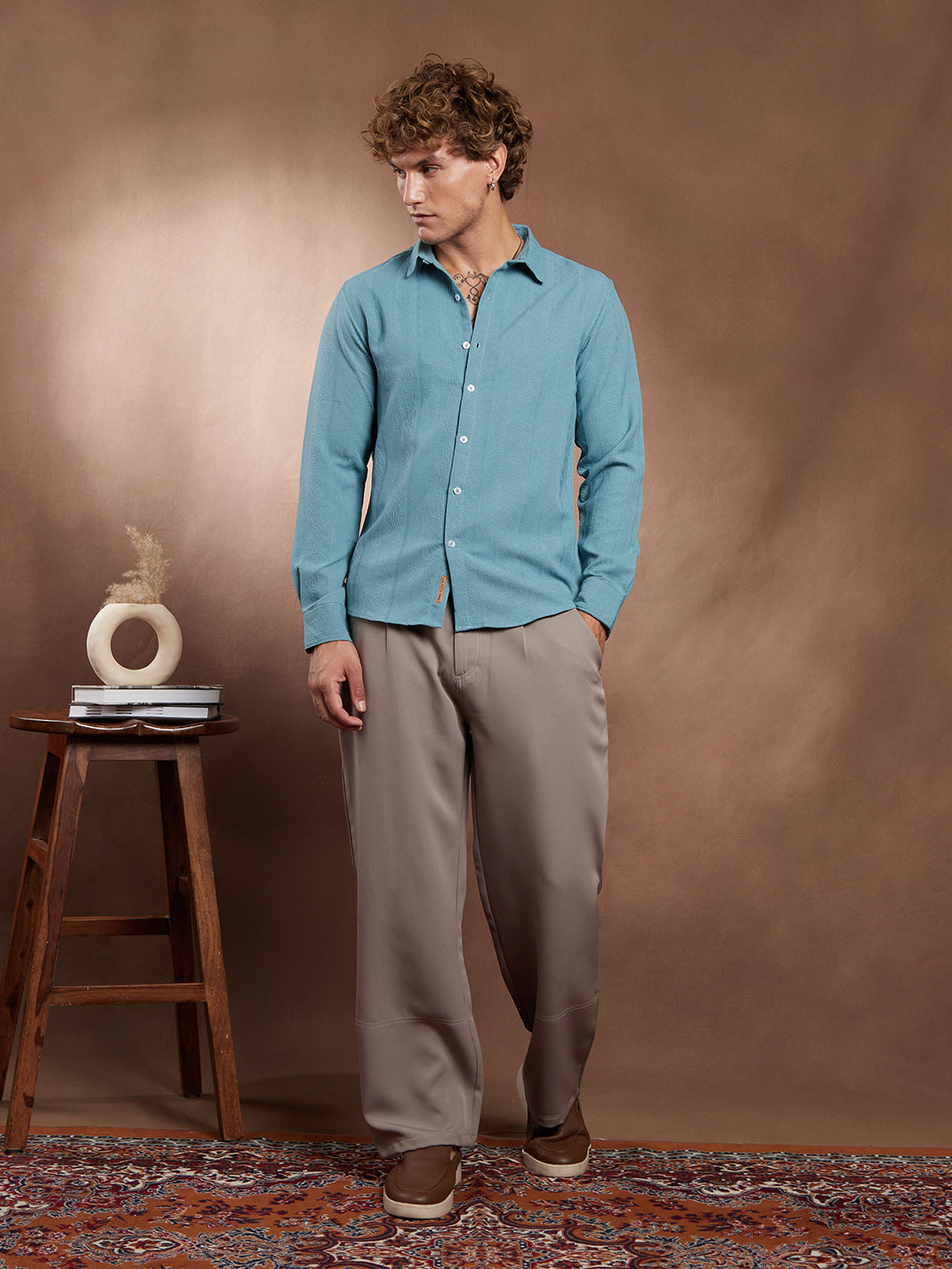 Freeform-Textured Shirt