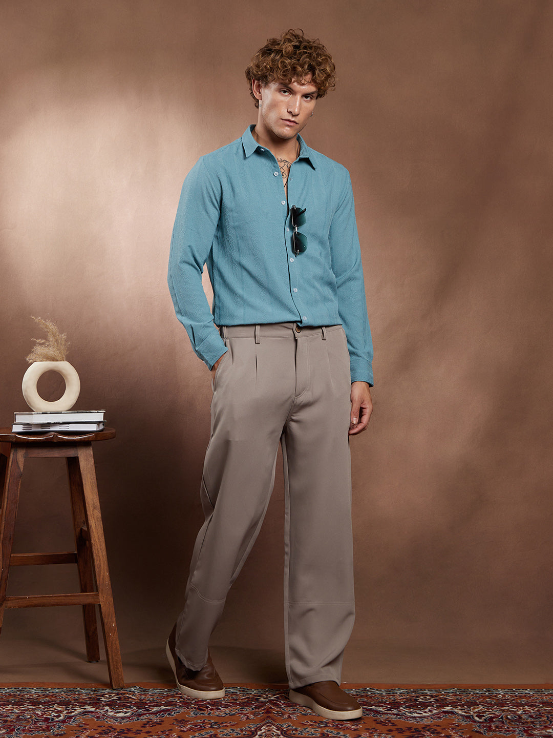 Freeform-Textured Shirt