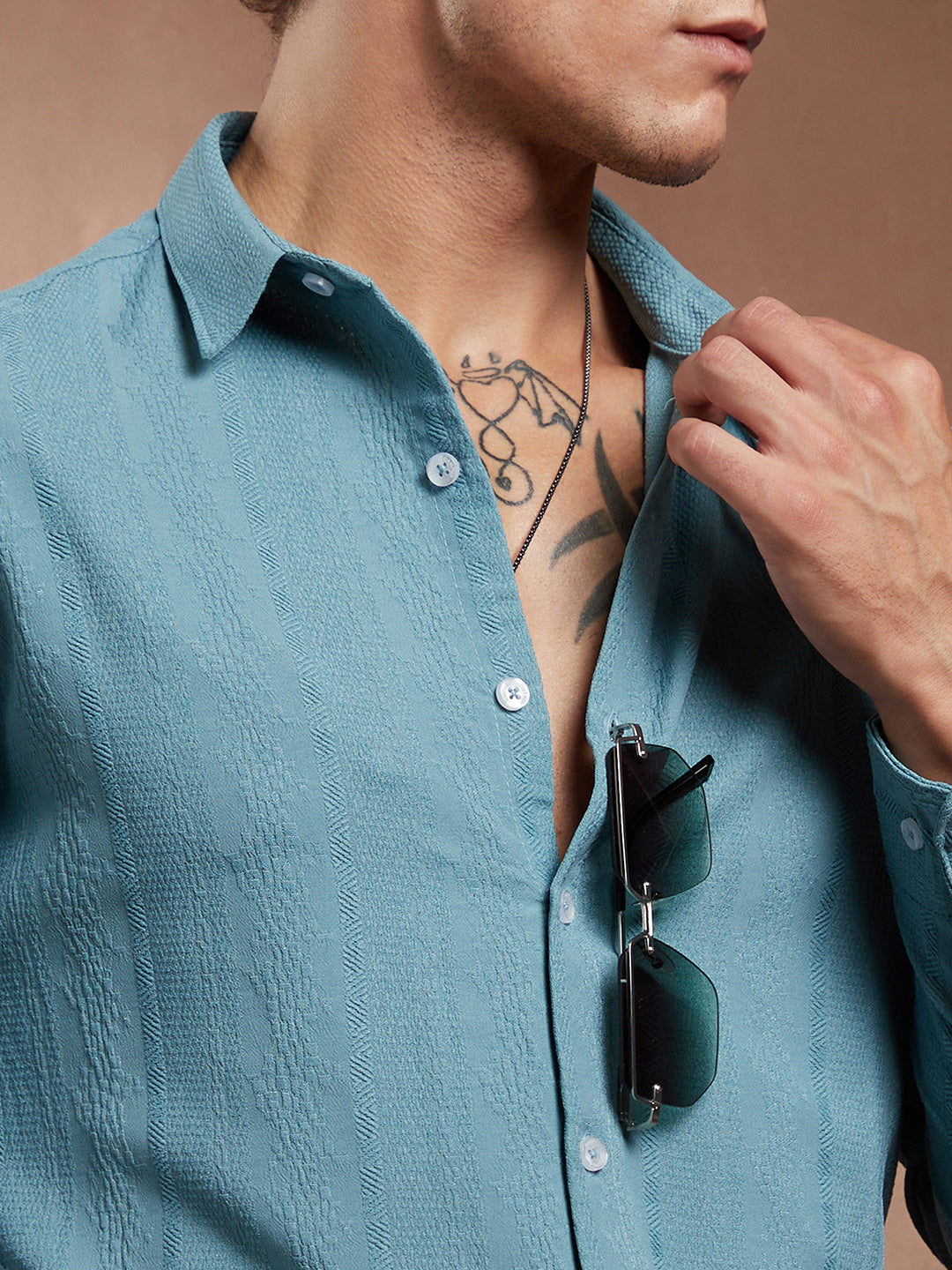 Freeform-Textured Shirt