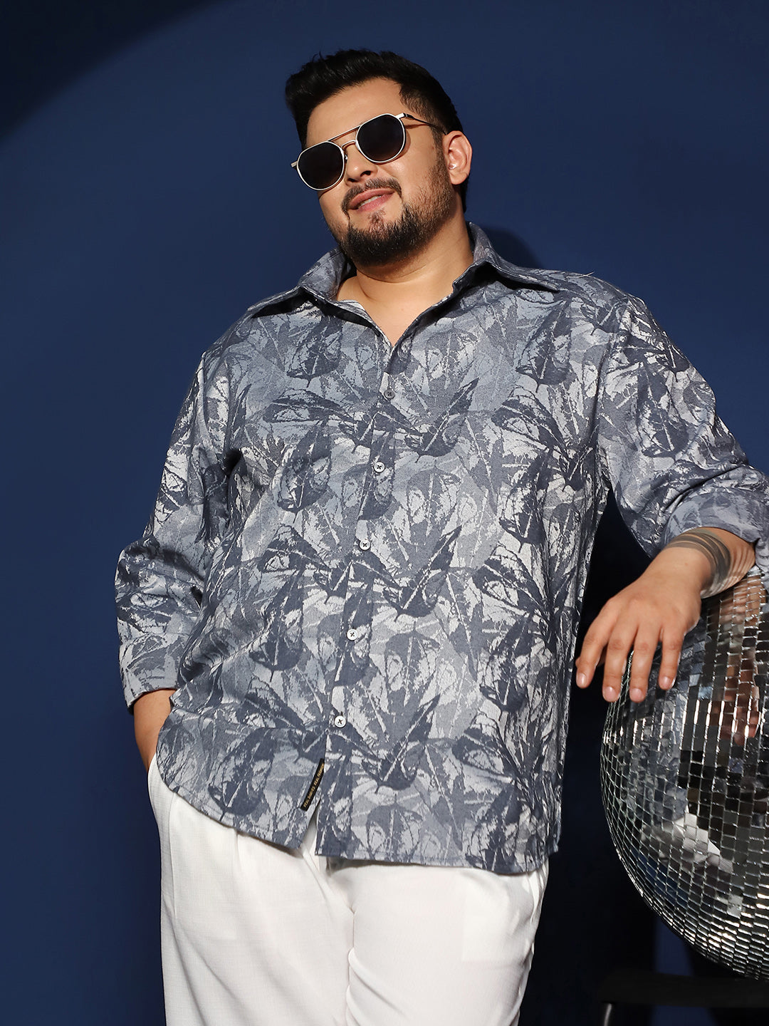 Willow-Foliage Imprint Shirt